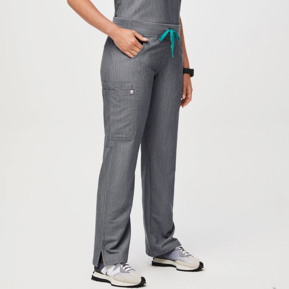 Figs Gray Kade Cargo Scrub Pants Women Size XXL